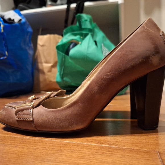 Tod’s “Jodie Morsetto” Brown Leather Pumps - Women’s Size 36 - Picture 3 of 7
